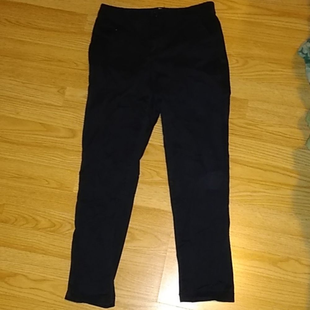 navy blue GAP girlfriend chinos